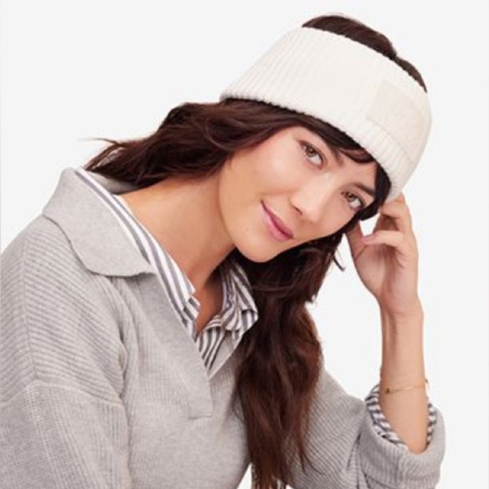 Coach Ivory Knit Headband
